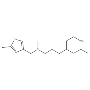 1,6-Hexanediamine, N6-methyl-N6-[(2-methyl-4-thiazolyl)methyl]-3-propyl-结构式