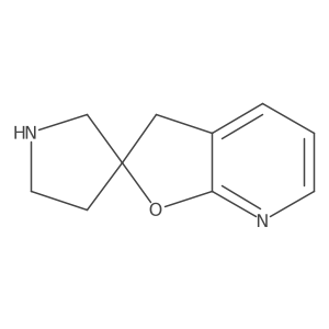 3H-spiro[furo[2,3-b]pyridine-2,3'-pyrrolidine]结构式