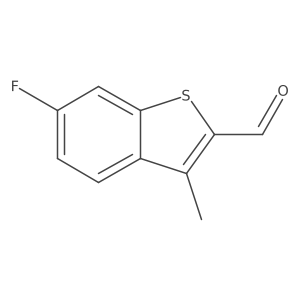 6-Fluoro-3-methyl-1-benzothiophene-2-carbaldehyde Structure