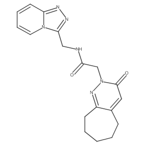 2-(3-oxo-3,5,6,7,8,9-hexahydro-2H-cyclohepta[c]pyridazin-2-yl)-N-([1,2,4]triazolo[4,3-a]pyridin-3-ylmethyl)acetamide Structure