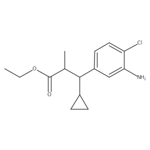 Ethyl 3-(3-amino-4-chlorophenyl)-3-cyclopropyl-2-methylpropanoate Structure