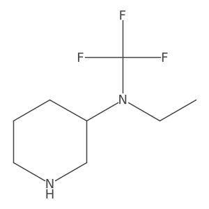 N-ethyl-N-(trifluoromethyl)piperidin-3-amine结构式