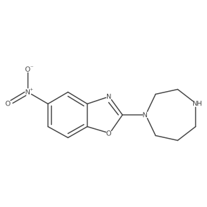 2-(1,4-Diazepan-1-yl)-5-nitrobenzo[d]oxazole结构式