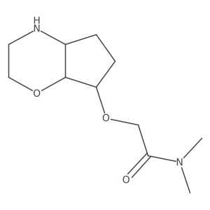 N,N-dimethyl-2-(((4aS,7R,7aR)-octahydrocyclopenta[b][1,4]oxazin-7-yl)oxy)acetamide结构式