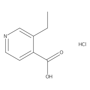 3-ethylpyridine-4-carboxylic acid;hydrochloride结构式