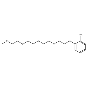 2-((2,5,8,11-Tetraoxatridecan-13-yl)oxy)aniline Structure