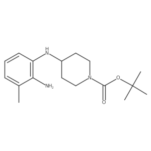 Tert-butyl 4-((2-amino-3-methylphenyl)amino)piperidine-1-carboxylate结构式