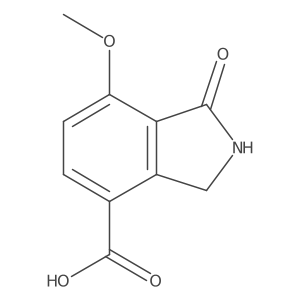 7-Methoxy isoindolin-1-one-4-carboxylic acid结构式