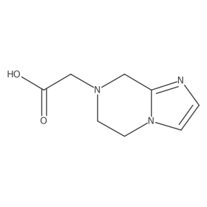 2-{5H,6H,7H,8H-imidazo[1,2-a]pyrazin-7-yl}acetic acid Structure