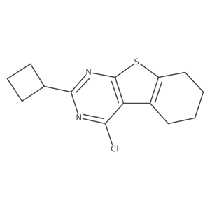 3-Chloro-5-cyclobutyl-8-thia-4,6-diazatricyclo[7.4.0.0,2,7]trideca-1(9),2,4,6-tetraene结构式