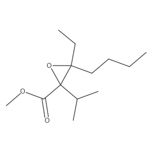 Methyl 3-butyl-3-ethyl-2-isopropyloxirane-2-carboxylate Structure