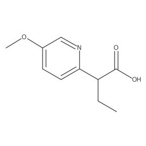 2-(5-Methoxypyridin-2-yl)butanoic acid结构式