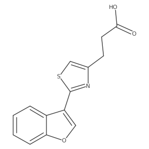 3-[2-(1-Benzofuran-3-yl)-1,3-thiazol-4-yl]propanoic acid结构式