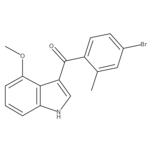 Methanone, (4-bromo-2-methylphenyl)(4-methoxy-1H-indol-3-yl)-结构式