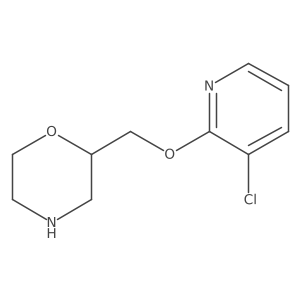 2-{[(3-Chloropyridin-2-yl)oxy]methyl}morpholine Structure