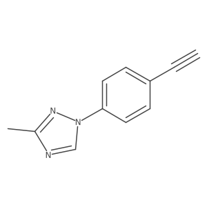 1-(4-Ethynylphenyl)-3-methyl-1,2,4-triazole Structure