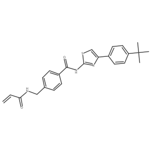 N-[4-(4-tert-butylphenyl)-1,3-thiazol-2-yl]-4-[(prop-2-enamido)methyl]benzamide Structure