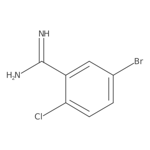 5-Bromo-2-chlorobenzene-1-carboximidamide结构式