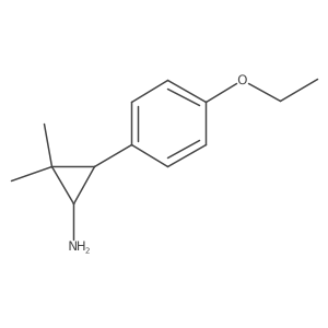 3-(4-Ethoxyphenyl)-2,2-dimethylcyclopropan-1-amine Structure