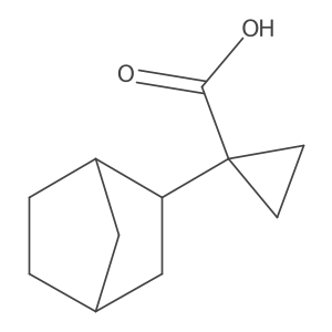 1-{Bicyclo[2.2.1]heptan-2-yl}cyclopropane-1-carboxylic acid结构式