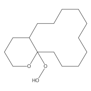 Hydroperoxide, (4aR,14aR)-tetradecahydro-14aH-cyclododeca(b)pyran-14a-yl, rel- Structure