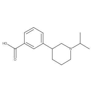 3-(1-Isopropyl-3-piperidinyl)benzoic acid Structure