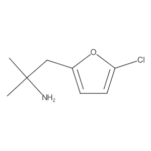 1-(5-Chlorofuran-2-yl)-2-methylpropan-2-amine Structure