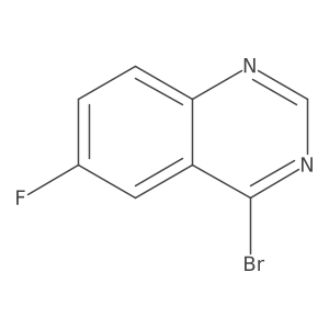 4-Bromo-6-fluoroquinazoline结构式