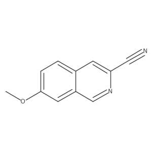 7-Methoxyisoquinoline-3-carbonitrile结构式