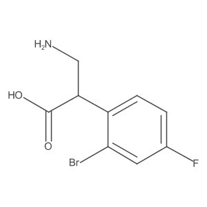 3-Amino-2-(2-bromo-4-fluorophenyl)propanoic acid Structure