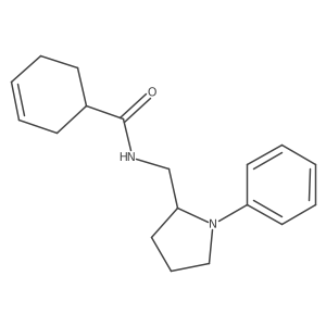 N-[(1-Phenylpyrrolidin-2-yl)methyl]cyclohex-3-ene-1-carboxamide Structure