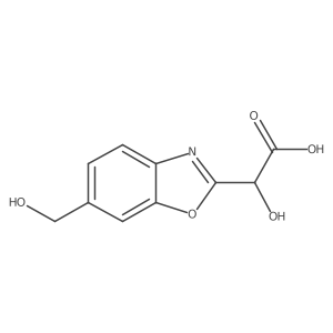 2-(Carboxy(hydroxy)methyl)benzo[d]oxazole-6-methanol结构式