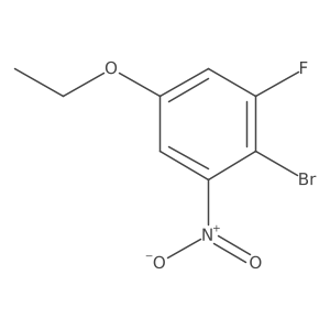 1-Bromo-4-ethoxy-2-fluoro-6-nitrobenzene结构式