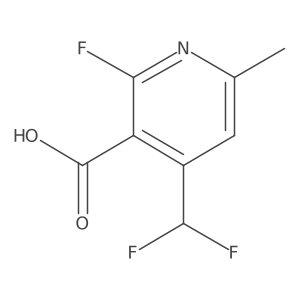 4-(Difluoromethyl)-2-fluoro-6-methylnicotinic acid Structure