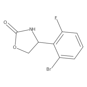 4-(2-Bromo-6-fluorophenyl)-1,3-oxazolidin-2-one Structure