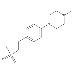 4-(4-Methylpiperazin-1-yl)benzyl methanesulfonate Structure