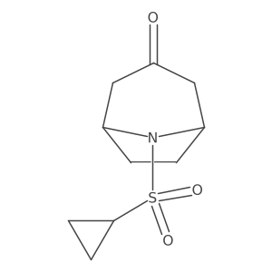 8-(Cyclopropanesulfonyl)-8-azabicyclo[3.2.1]octan-3-one Structure