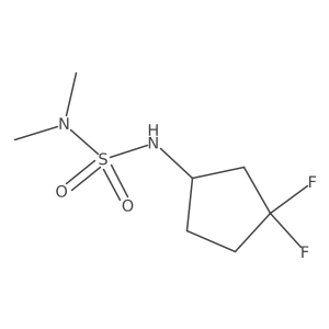 [(3,3-Difluorocyclopentyl)sulfamoyl]dimethylamine Structure