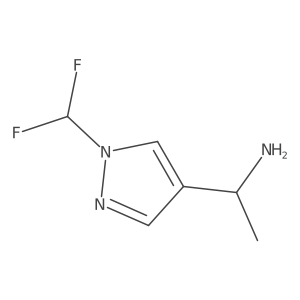 1-[1-(difluoromethyl)-1H-pyrazol-4-yl]ethan-1-amine Structure