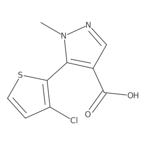 5-(3-chlorothiophen-2-yl)-1-methyl-1H-pyrazole-4-carboxylic acid Structure