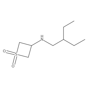 3-((2-Ethylbutyl)amino)thietane1,1-dioxide Structure