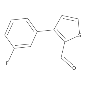 3-(3-Fluorophenyl)thiophene-2-carbaldehyde结构式