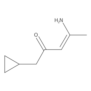 4-Amino-1-cyclopropyl-3-penten-2-one Structure