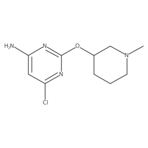 6-Chloro-2-[(1-methyl-3-piperidinyl)oxy]-4-pyrimidinamine Structure