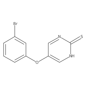 5-(3-Bromophenoxy)pyrimidine-2-thiol结构式