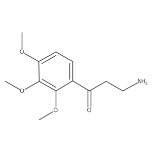 3-Amino-1-(2,3,4-trimethoxyphenyl)propan-1-one Structure
