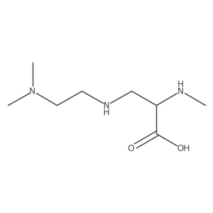3-{[2-(Dimethylamino)ethyl]amino}-2-(methylamino)propanoic acid结构式