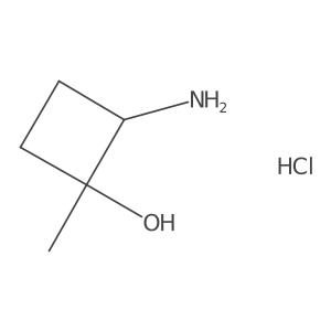 2-Amino-1-methylcyclobutan-1-ol hydrochloride Structure