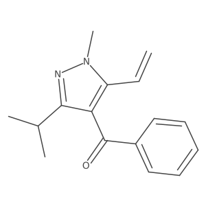 (3-Isopropyl-1-methyl-5-vinyl-1H-pyrazol-4-yl)(phenyl)methanone结构式