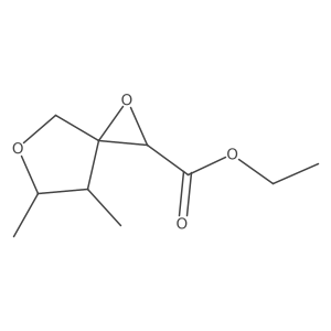 Ethyl 6,7-dimethyl-1,5-dioxaspiro[2.4]heptane-2-carboxylate结构式